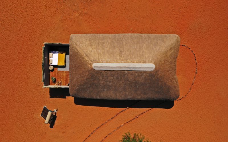 Kwessi Dunes Chalet Aerial view with Star Gazer extension