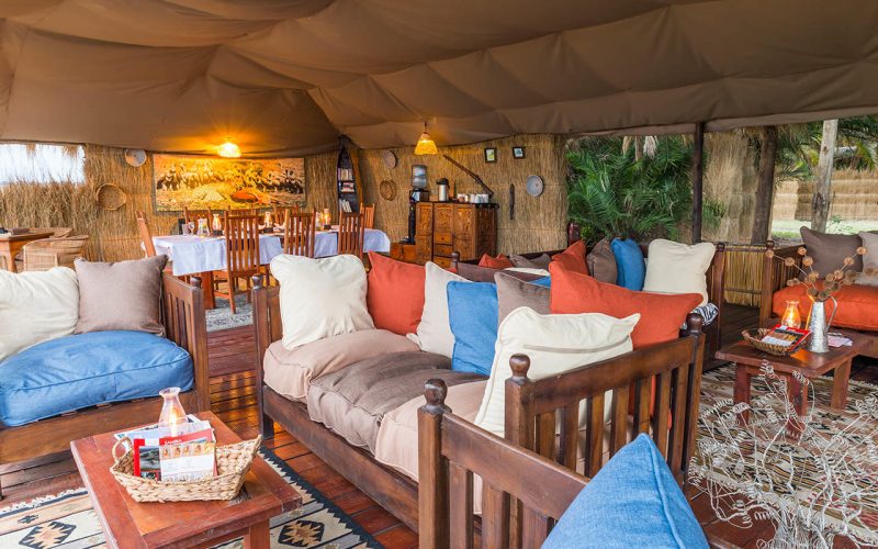 Lounge area in the Boma