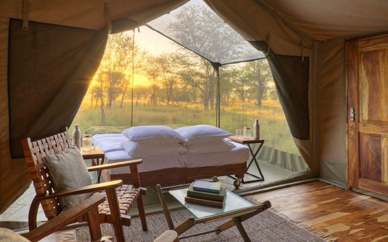 Olakira Camp Tent view from the lounge area