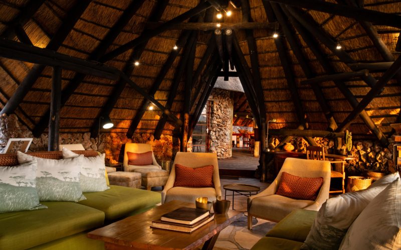 Ongava Tented Camp main area lounge