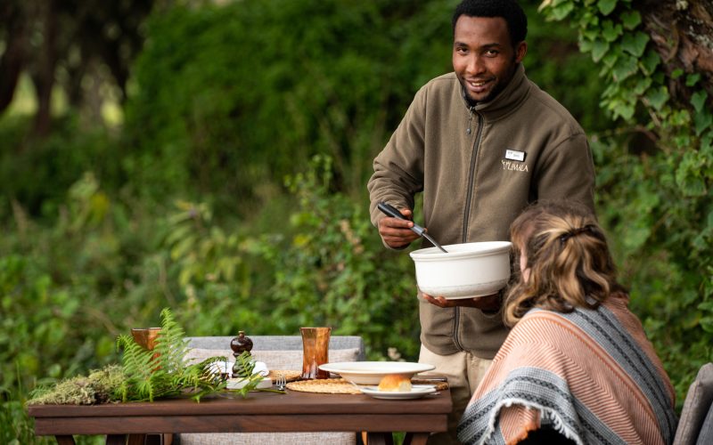 Lemala Ngorongoro Tented Camp Outside lunches