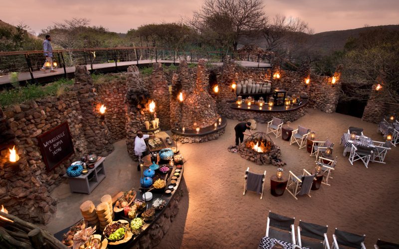 Phinda Mountain Lodge Boma dinner