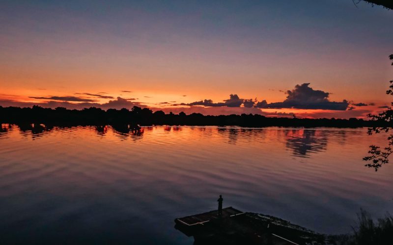 River View from the Lodge at Sunset