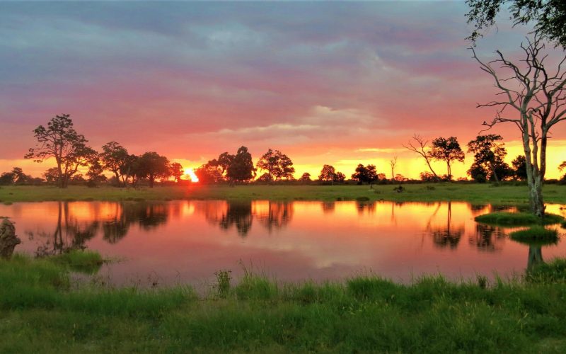 Sunset in Hwange